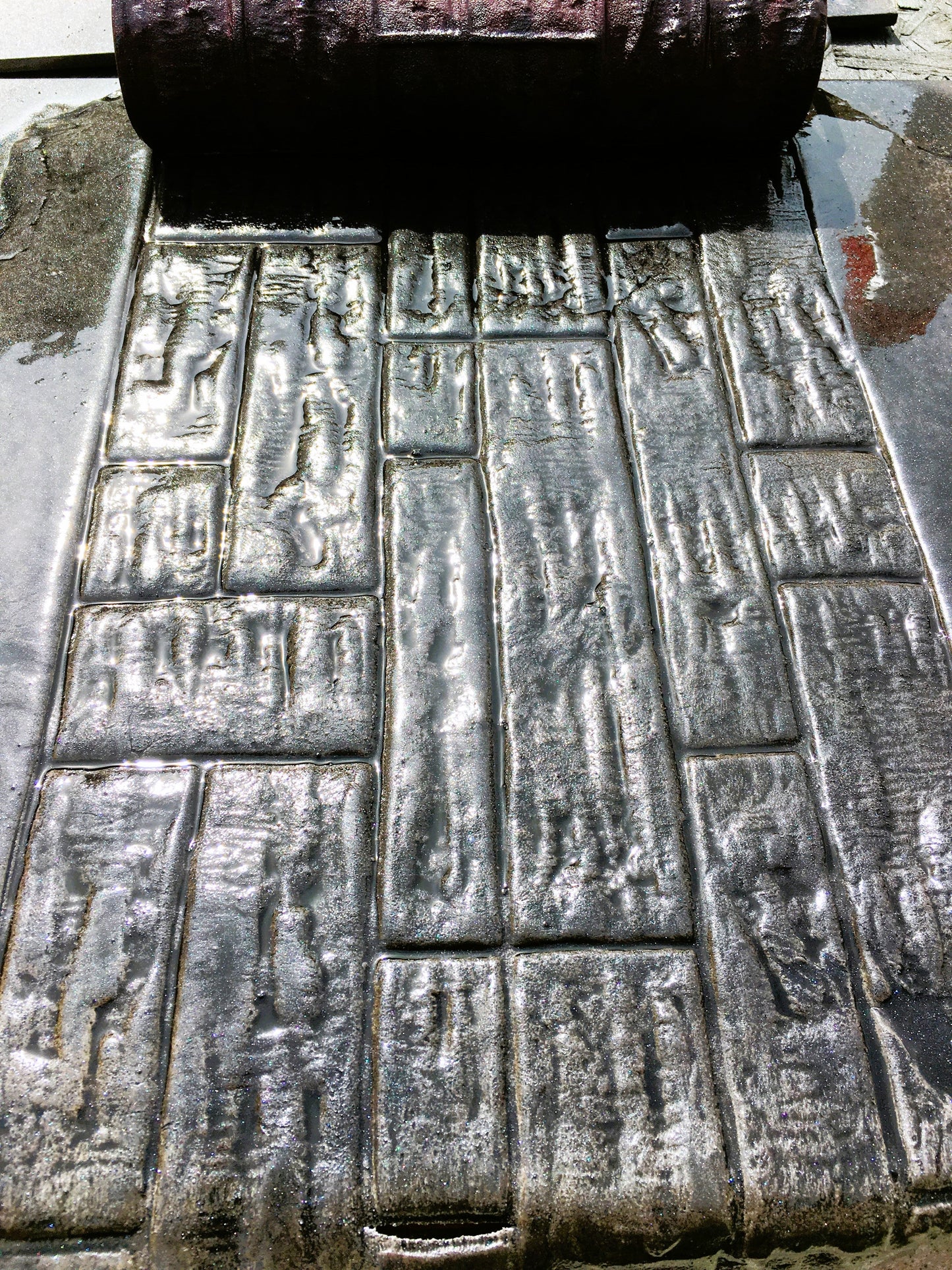 Concrete Texture Rollers - Wall Stone & Cobble Stone Concrete Roller Kit