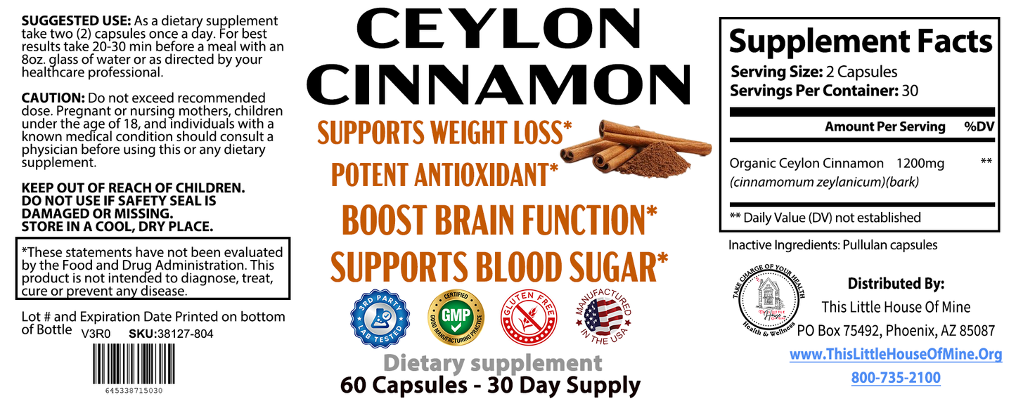 Ceylon Cinnamon Vitamin Supplement