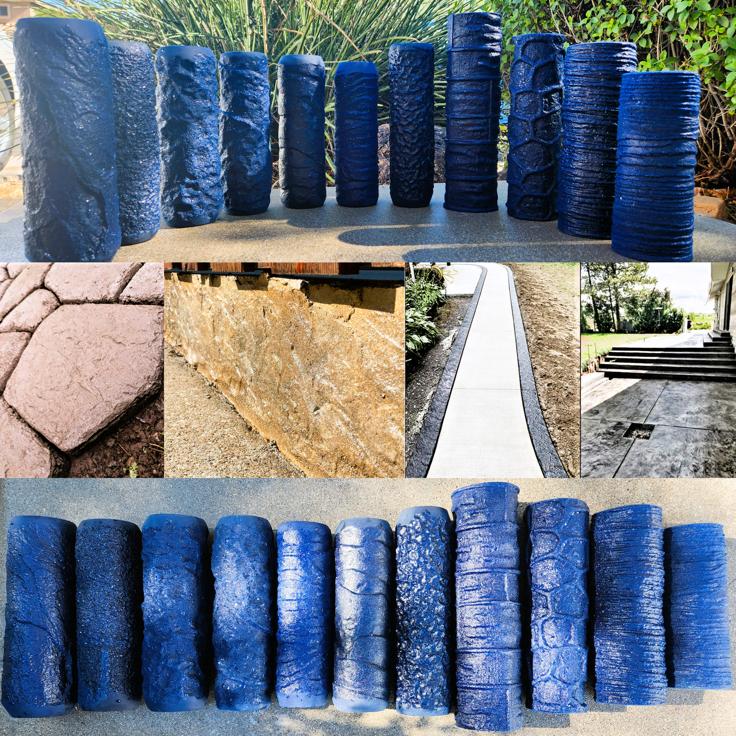 Concrete Texture Rollers- Pro Concrete Texture Roller Kit