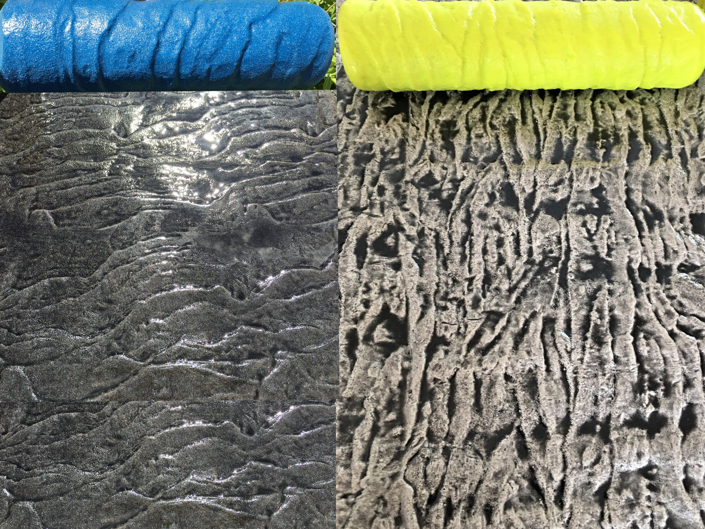 The "Original" Medium & Narrow Italian Slate Concrete Texture Roller Set