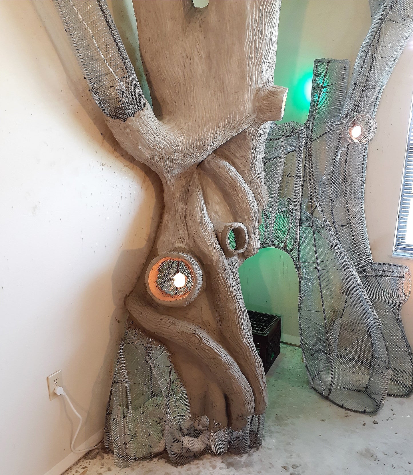 "The Original" Tree Bark Concrete Texture Roller Set, 3 Concrete Texture Rollers + 10 Tree Knot Stamps