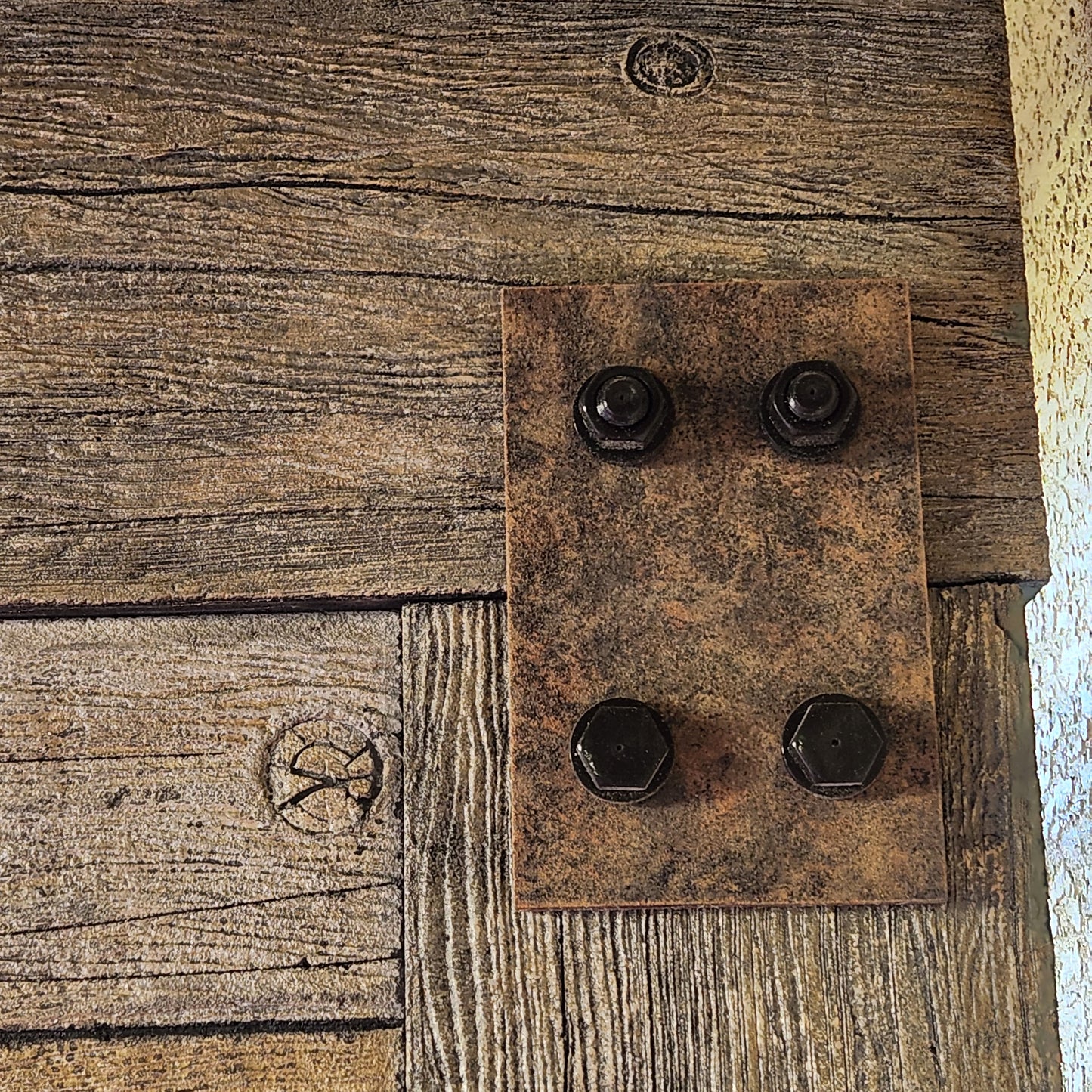 Best Barnwood Concrete Stamp Roller Set, Superior Walnut, Reclaimed Oak, Royal Cathedral Premium Must Have 3 Roller Set