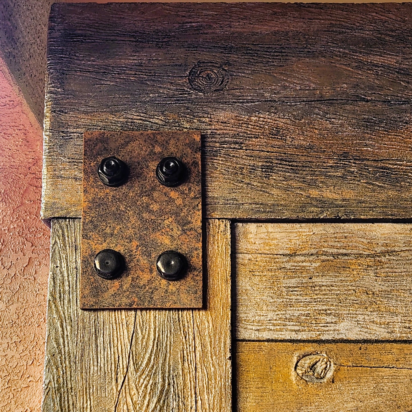 Faux Bolts – Realistic Heavy-Duty Barnwood Bolts, 1" Diameter - Decorative Only, NON-Structural