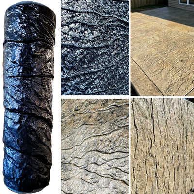 Best Italian Slate Stamp Roller, Concrete Stamping Texture Roller & Masonry Form. This 9",1/8" x 2,3/4", Slate Concrete Roller, Offers Beautiful Designs for Driveways, Patios, Walls, Walkways, & More
