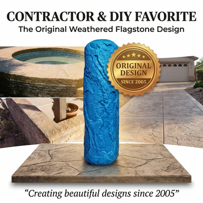 Concrete Texture Rollers–The "Original" Weathered Flagstone Texture Roller