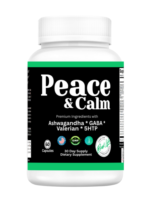 Peace and Calm - Anxiety Relief Supplement - 60 Capsules