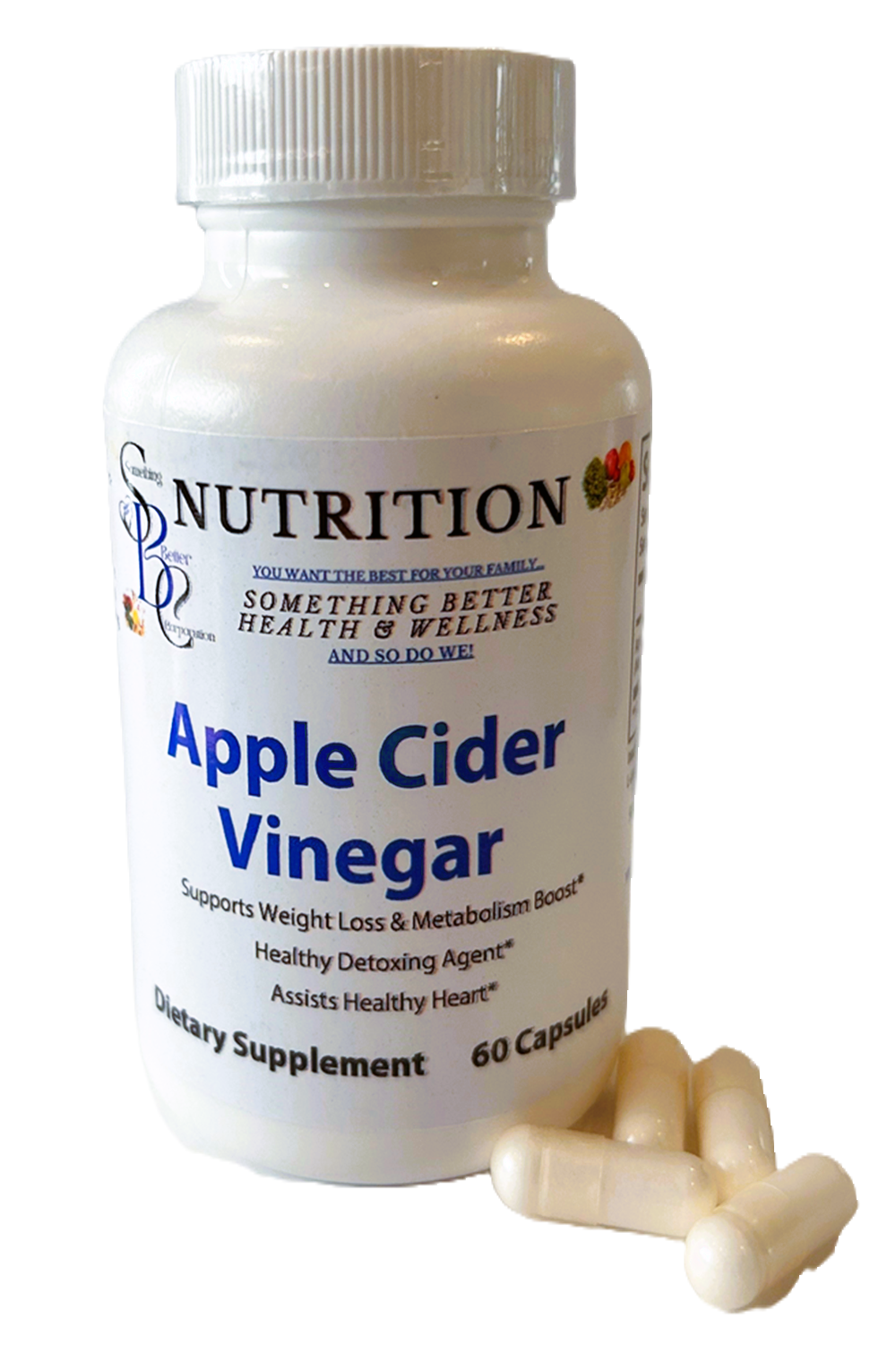 Apple Cidar Vinegar Supplement - 60 Capsules