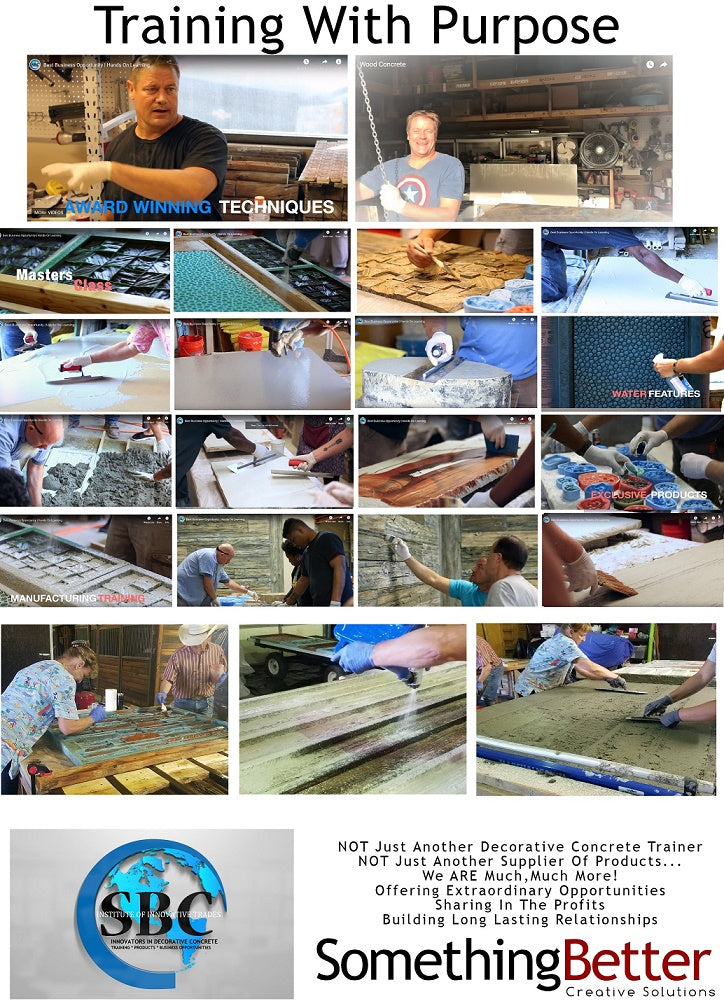 Decorative Concrete Training, Countertops, Flooring, Sinks and More (Home Study Course)