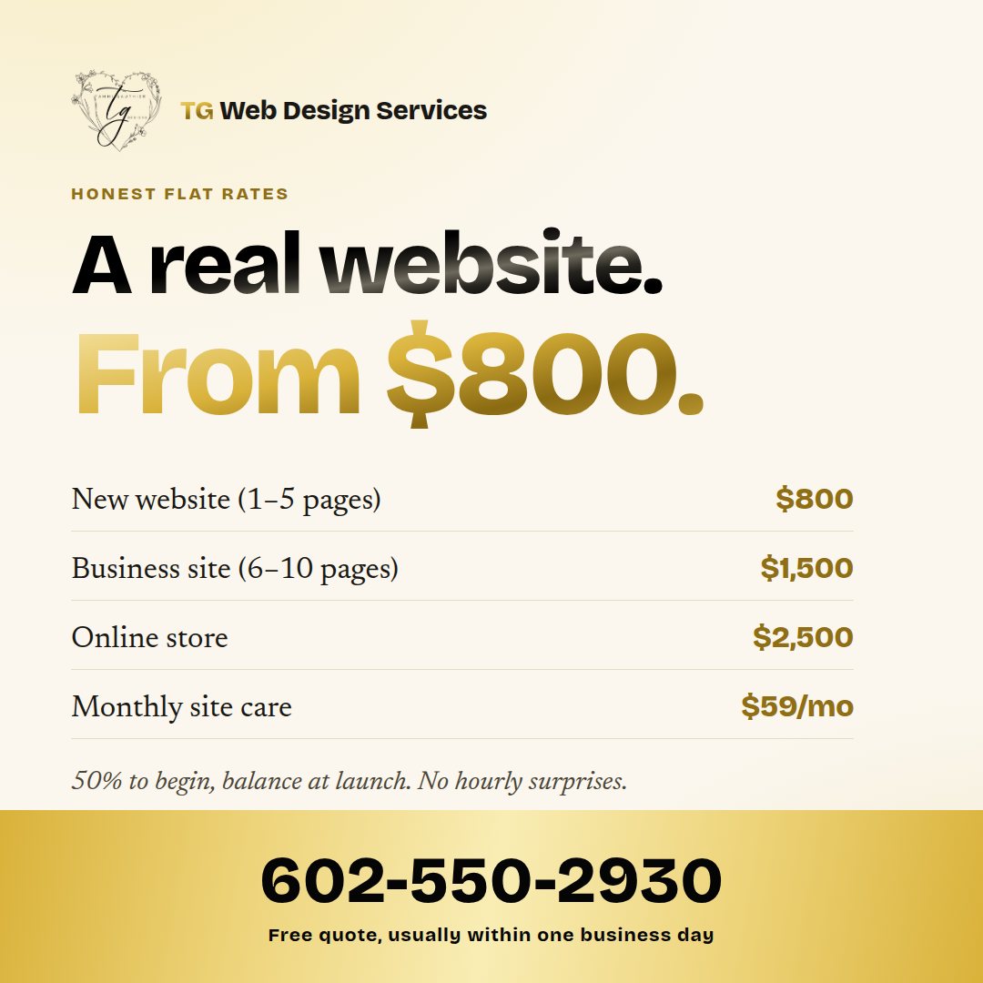 TG Web Design Service