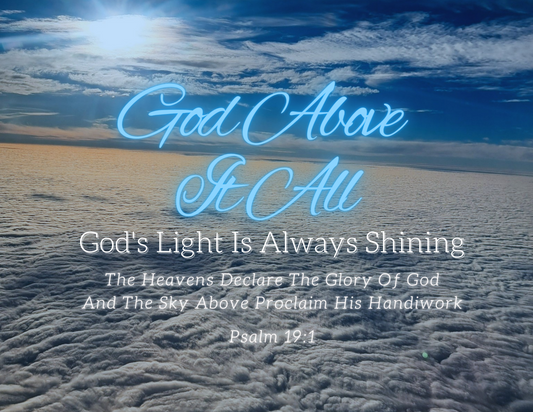 God Above It All Bible Verse Wall Art-8x10"-Scripture Wall Print-Ready to Frame. Home-Office Décor-Christian Gifts.