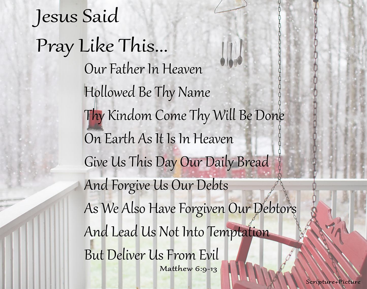 Jesus Prayed...Matthew 6:9-13